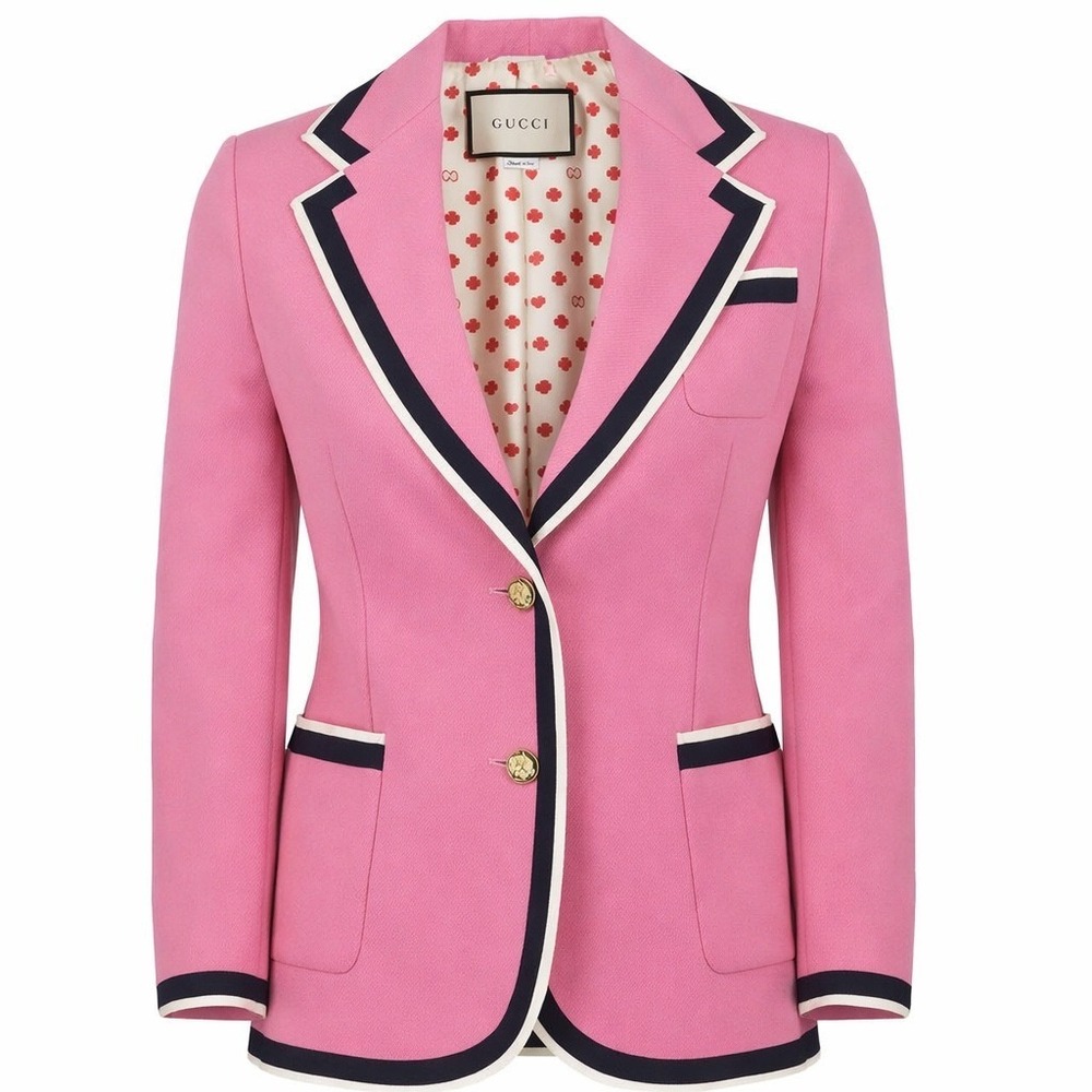Gucci Pink‎ Cady Blazer Jacket | Alessandro Michele Era | NWT | TV Featured 42/6 - Picture 12 of 12